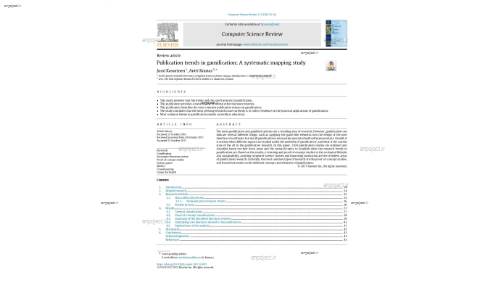 Publication trends in gamification: A systematic mapping study